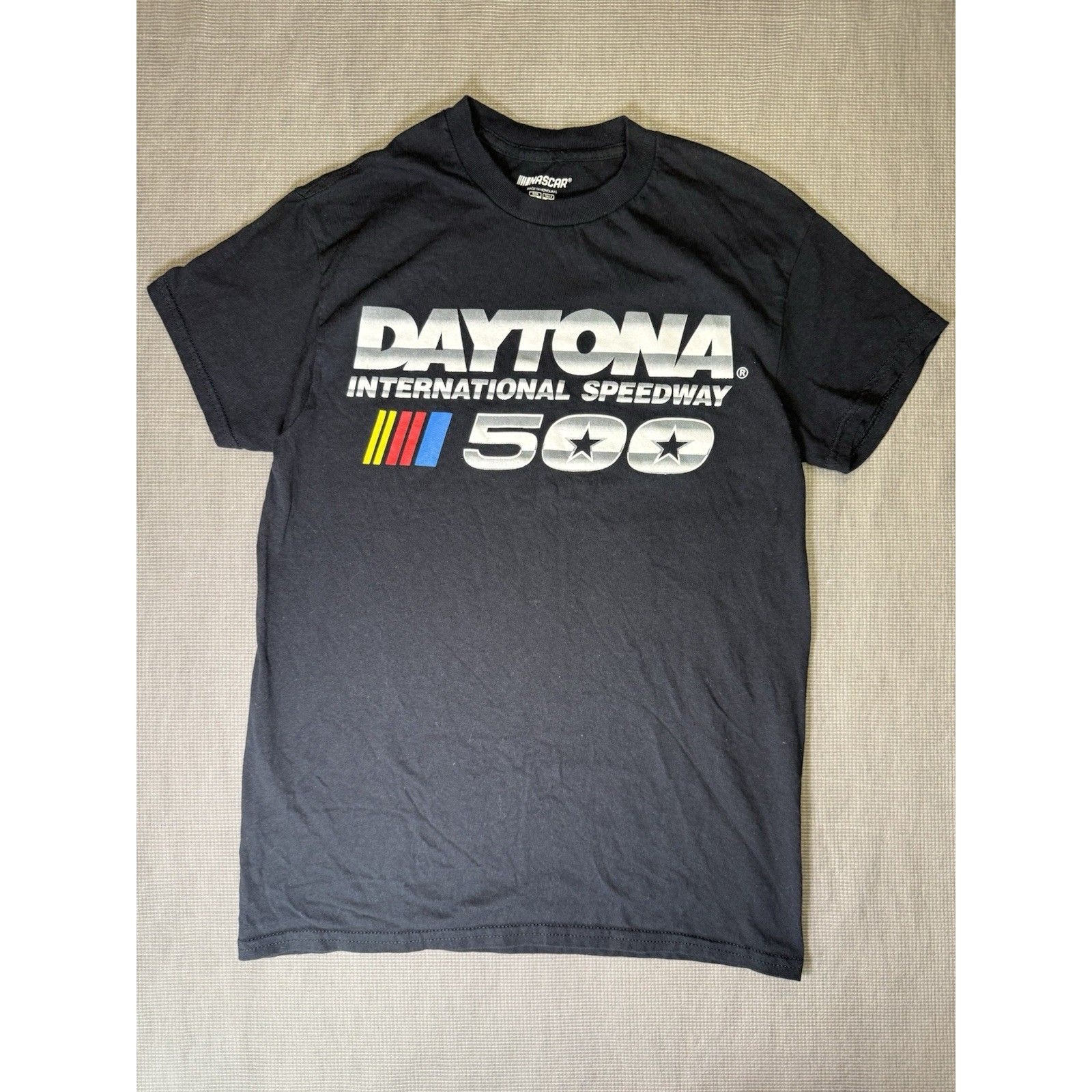 Nascar Daytona International Speedway Black Graphic T Shirt Mens Size S